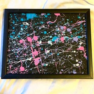 Splatter painting - framed